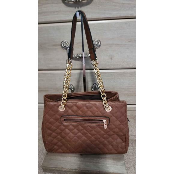 Montana West MEDIUM Chain Shoulder Bag Faux Soft Leather *flaw* - Picture 3 of 9